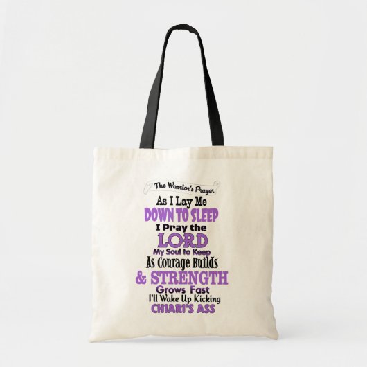 Tote Bag La prière du guerrier Chiari (Devant)
