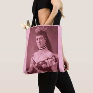 Tote Bag La princesse Alexandra de Danemark en rose