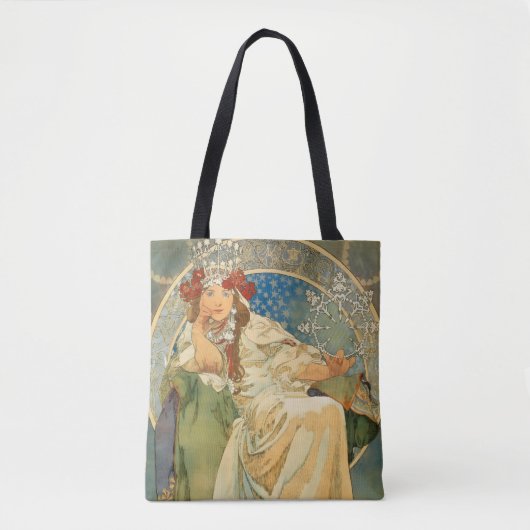 Tote Bag La princesse Hyacinthe par Alphonse Mucha (Devant)