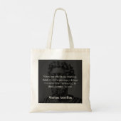 Tote Bag La réflexion matinale de Marcus Aurelius (Dos)