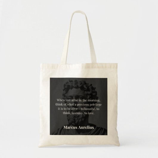 Tote Bag La réflexion matinale de Marcus Aurelius (Devant)