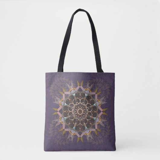 Tote Bag La réfraction pura cravate-in de fil pilé (Devant)