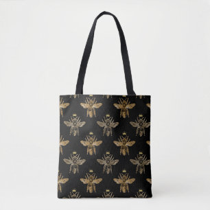 Tote Bag La Reine des abeilles en noir