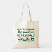 Tote Bag La Réponse Est Le Golf (Dos)