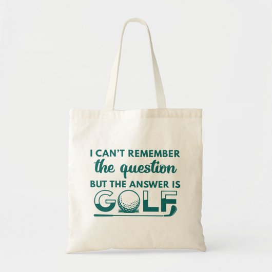 Tote Bag La Réponse Est Le Golf (Devant)