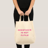 Tote Bag La résistance n'est pas futile (Devant (produit))