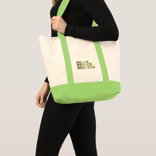 Tote Bag La réutilisation réduisent réutilisent le (Devant (produit))