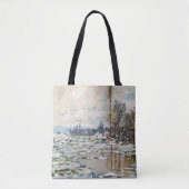 Tote Bag La rupture de la glace par Claude Monet (Devant)