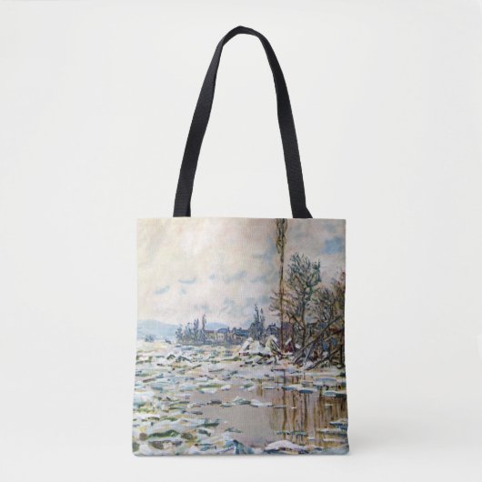 Tote Bag La rupture de la glace par Claude Monet (Devant)