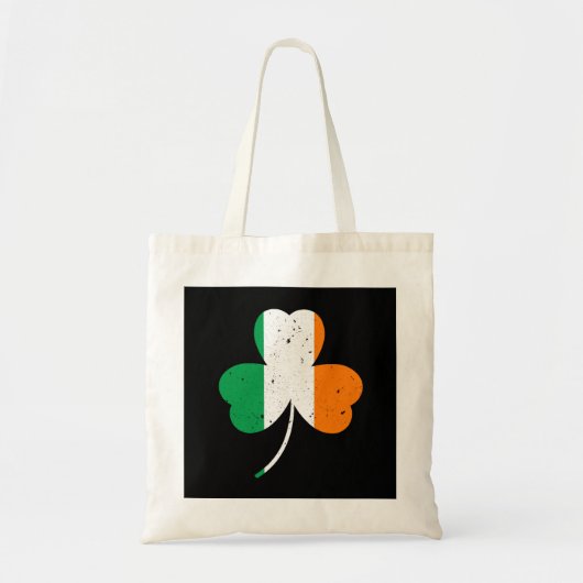 Tote Bag La Saint Patrick, Shamrock irlandaise (Devant)