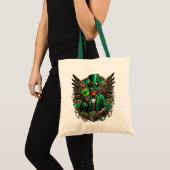 Tote Bag la Saint-Patrick steampunk trèfle (Devant (produit))