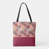 Tote Bag La Saint-Valentin Abstrait Cœurs Bloc de Couleur (Dos)