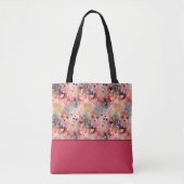 Tote Bag La Saint-Valentin Abstrait Cœurs Bloc de Couleurs (Devant)