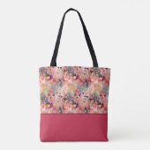 Tote Bag La Saint-Valentin Abstrait Cœurs Bloc de Couleurs (Dos)