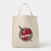 Tote Bag La Saint Valentin au coeur de Tatoo (Dos)