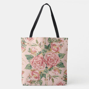 Tote Bag La Saint-Valentin, Belles Roses Fleurs Roses