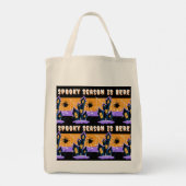 Tote Bag La Saison éffrayante Est Ici Avec Les Vibes De Cou (Dos)