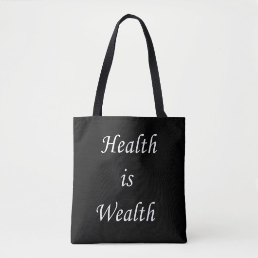 Tote Bag La santé est richesse (Devant)