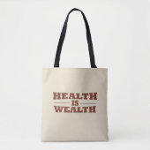 Tote Bag La santé est richesse (Devant)