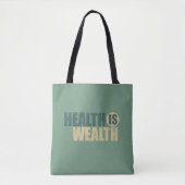 Tote Bag La santé est richesse (Devant)