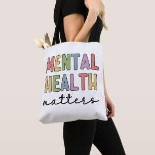 Tote Bag La santé mentale compte Sensibilisation à la san
