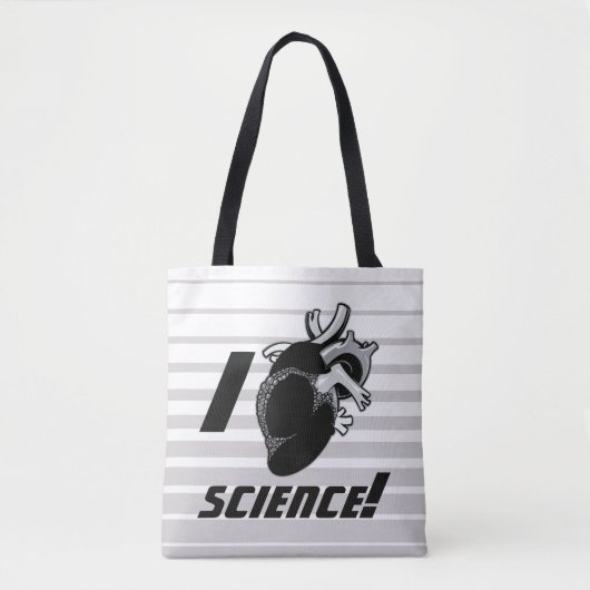 Tote Bag La Science I (de coeur anatomique) (Devant)