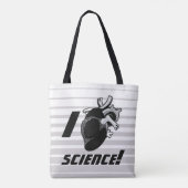 Tote Bag La Science I (de coeur anatomique) (Dos)
