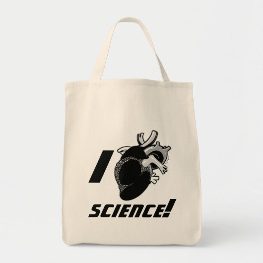 Tote Bag La Science I (de coeur anatomique) (Devant)