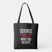 Tote Bag La science ne donne pas de f—k (Dos)