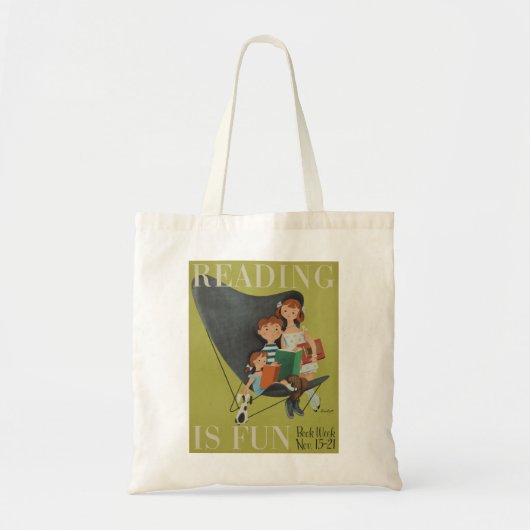 Tote Bag La semaine du livre Fourre-tout de 1953 enfants (Devant)