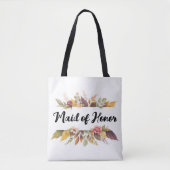 Tote Bag La servante d'honneur Bourgogne Mariage de automne (Devant)