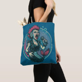 Tote Bag la sirène de l'estampille (De près)