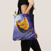 Tote Bag La sorcière de poulet sur le Broomstick (De près)