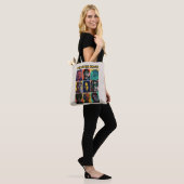 Tote Bag La Suicide Squad | Rétro Grid With Harley Quinn (Sur le modèle)