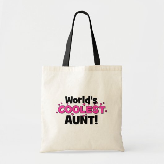 Tote Bag La tante la plus fraîche du monde !  Grand cadeau (Devant)