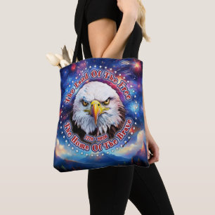 Tote Bag La Terre Des Hommes Libres Feu D'artifice Aigle Br