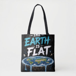 Tote Bag La Terre Est Plate – Conception Graphique Satiriqu