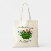Tote Bag La Terre Rire Dans Les Fleurs Citation Inspiration (Dos)