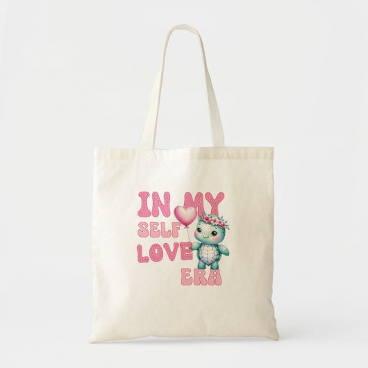 Tote Bag La tortue d'amour de la Saint Valentin (Devant)