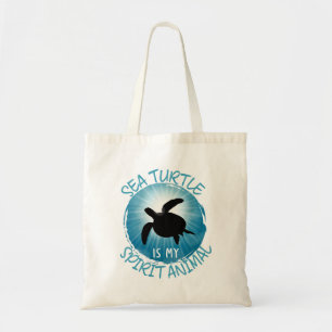 Tote Bag La tortue de mer est mon esprit animal