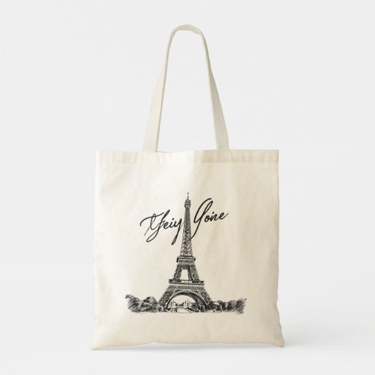 Tote Bag La Tour Eiffel (Dos)