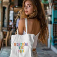 La typographie de la ville de Montréal coloré mode