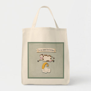 Tote Bag La vache a sauté au-dessus de la lune