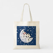 Tote Bag La vache au-dessus de la lune (Dos)