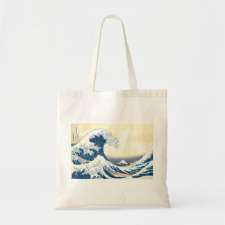 Tote Bag La vague au premier plan et le Mont Fuji