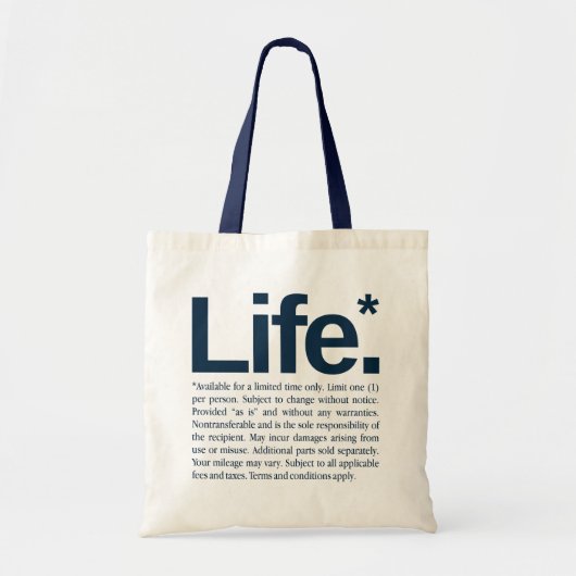 Tote Bag La vie* (Devant)