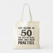 Tote Bag La Vie Commence À 50 Ans (Dos)
