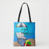 Tote Bag La vie commence à la retraite (Devant)