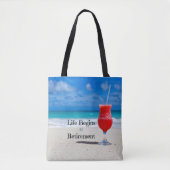 Tote Bag La vie commence à la retraite (Devant)