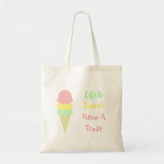 Tote Bag La Vie De Crème De Glace Est Douce (Devant)